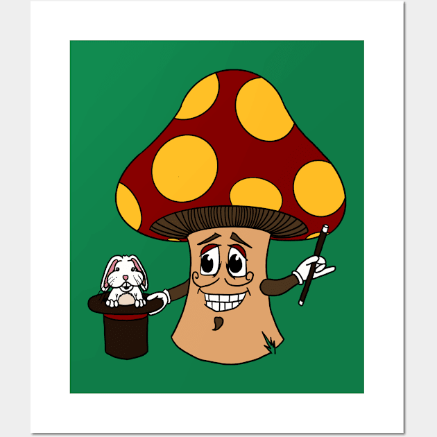 Magic Mushroom Wall Art by JoshErichDigitalInk